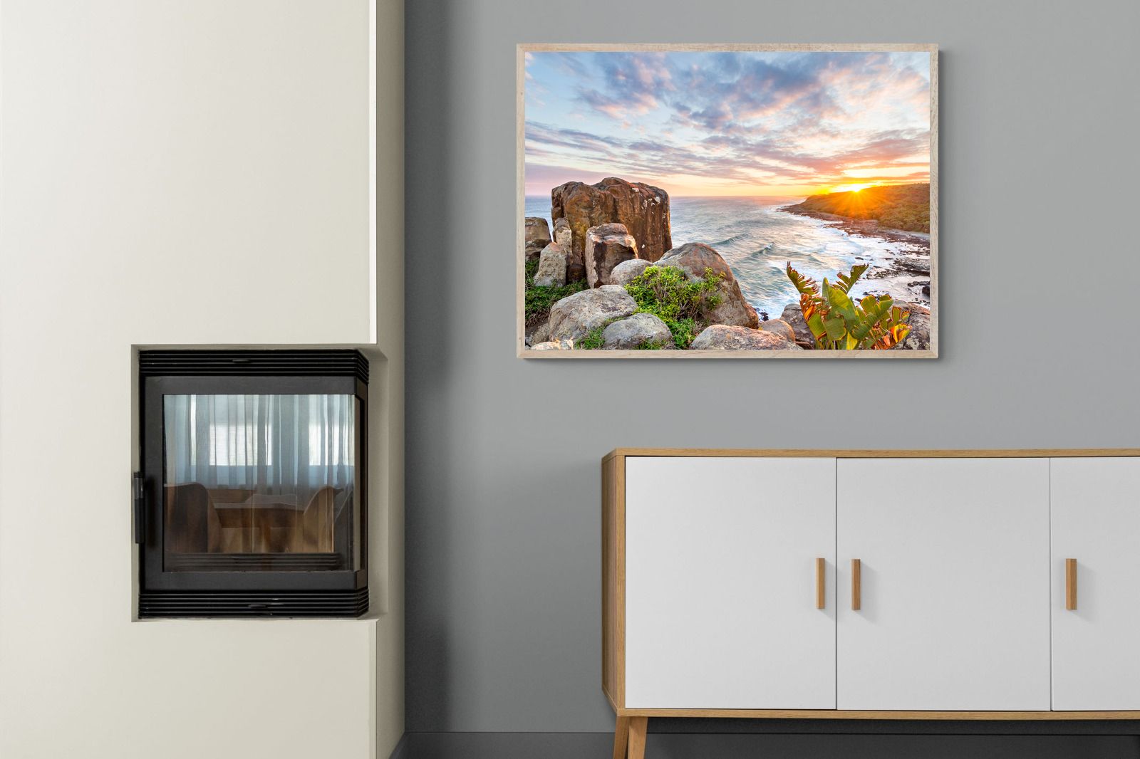 Pixalot Sunrise Over Rocky Bluff