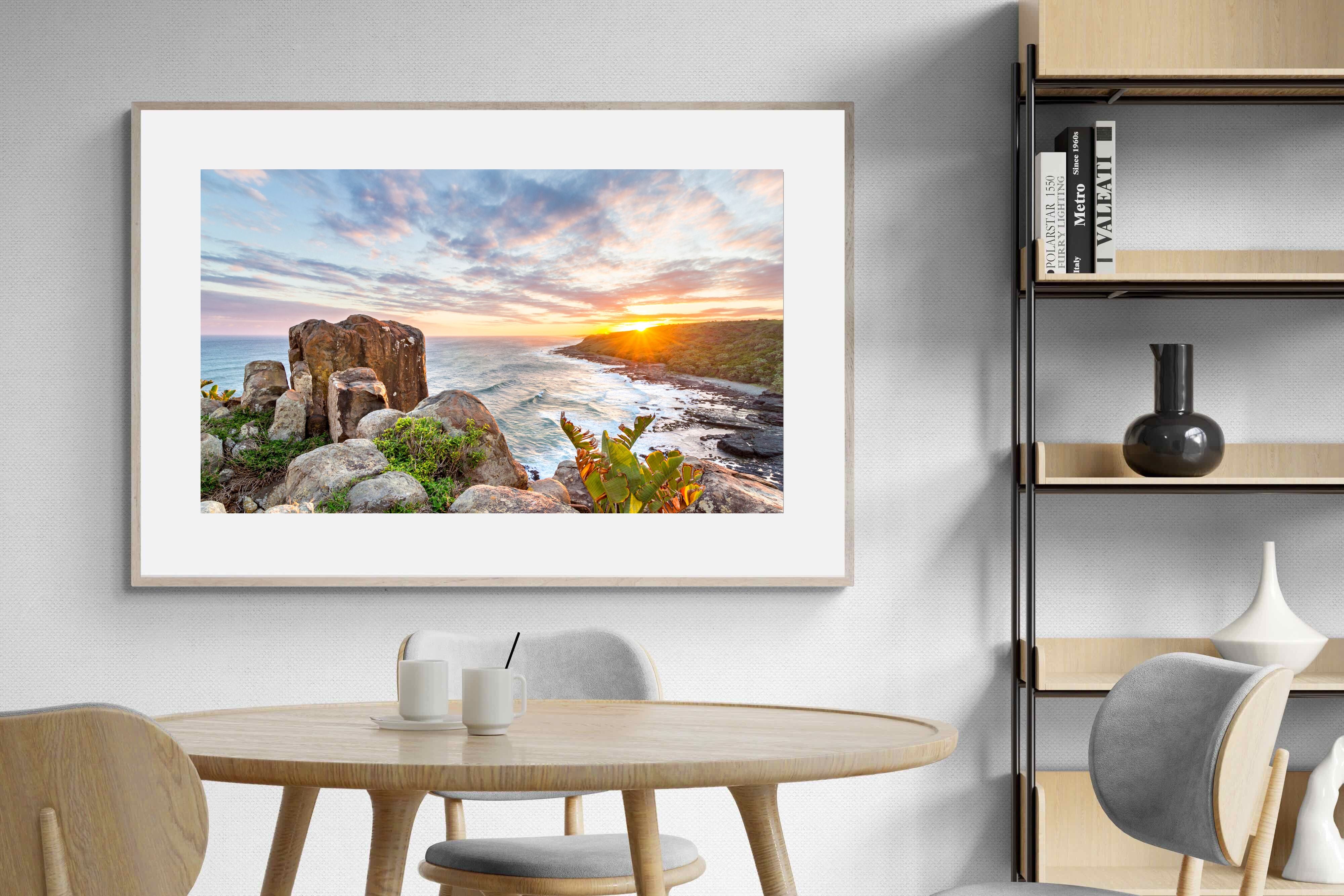 Pixalot Sunrise Over Rocky Bluff