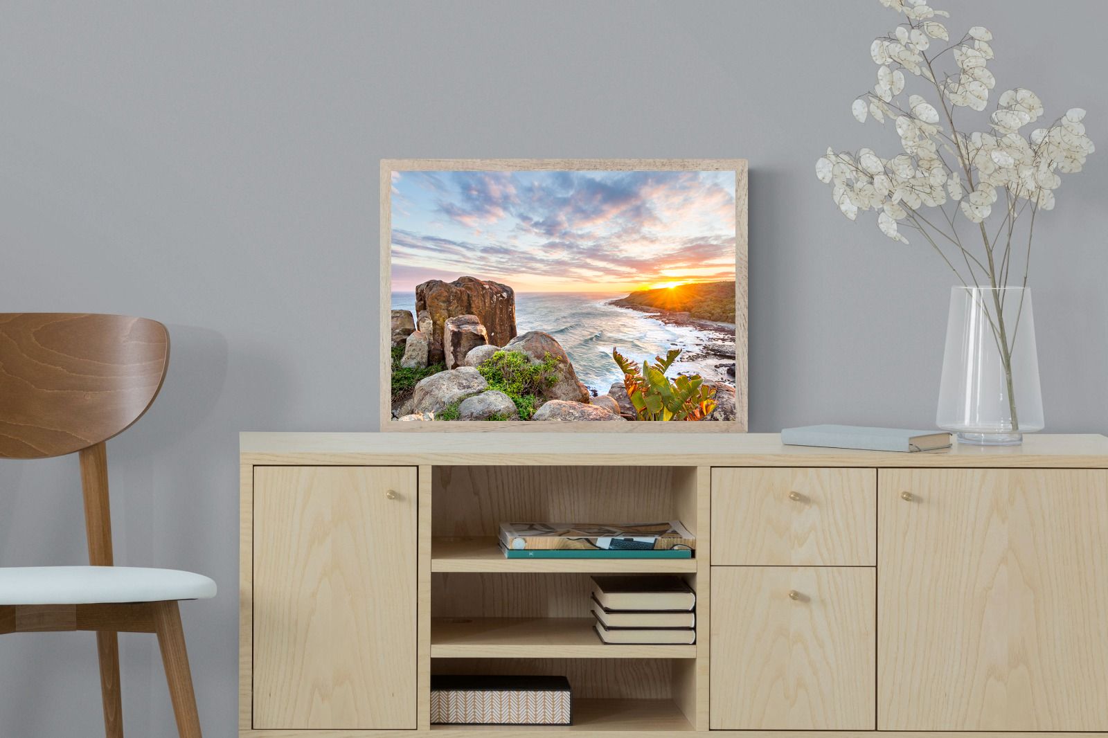 Pixalot Sunrise Over Rocky Bluff