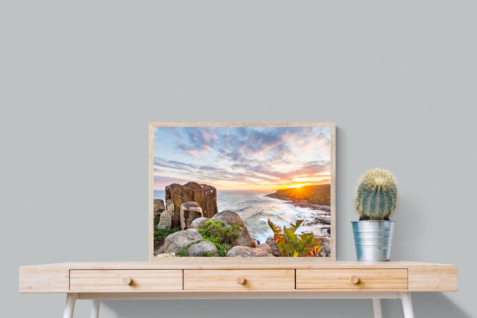 Pixalot Sunrise Over Rocky Bluff