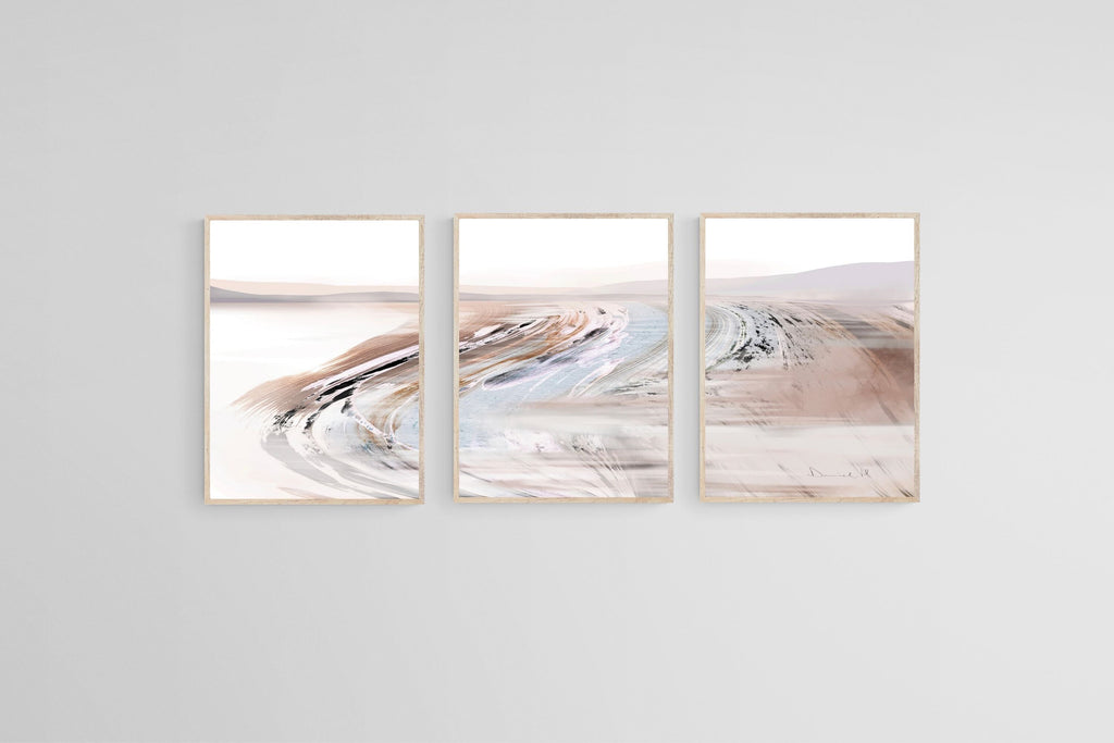 Tranquility Triptych-Wall_Art-45 x 60cm (x3)-Mounted Canvas-Wood-Pixalot