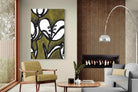 Pixalot Tulips In Moss Green
