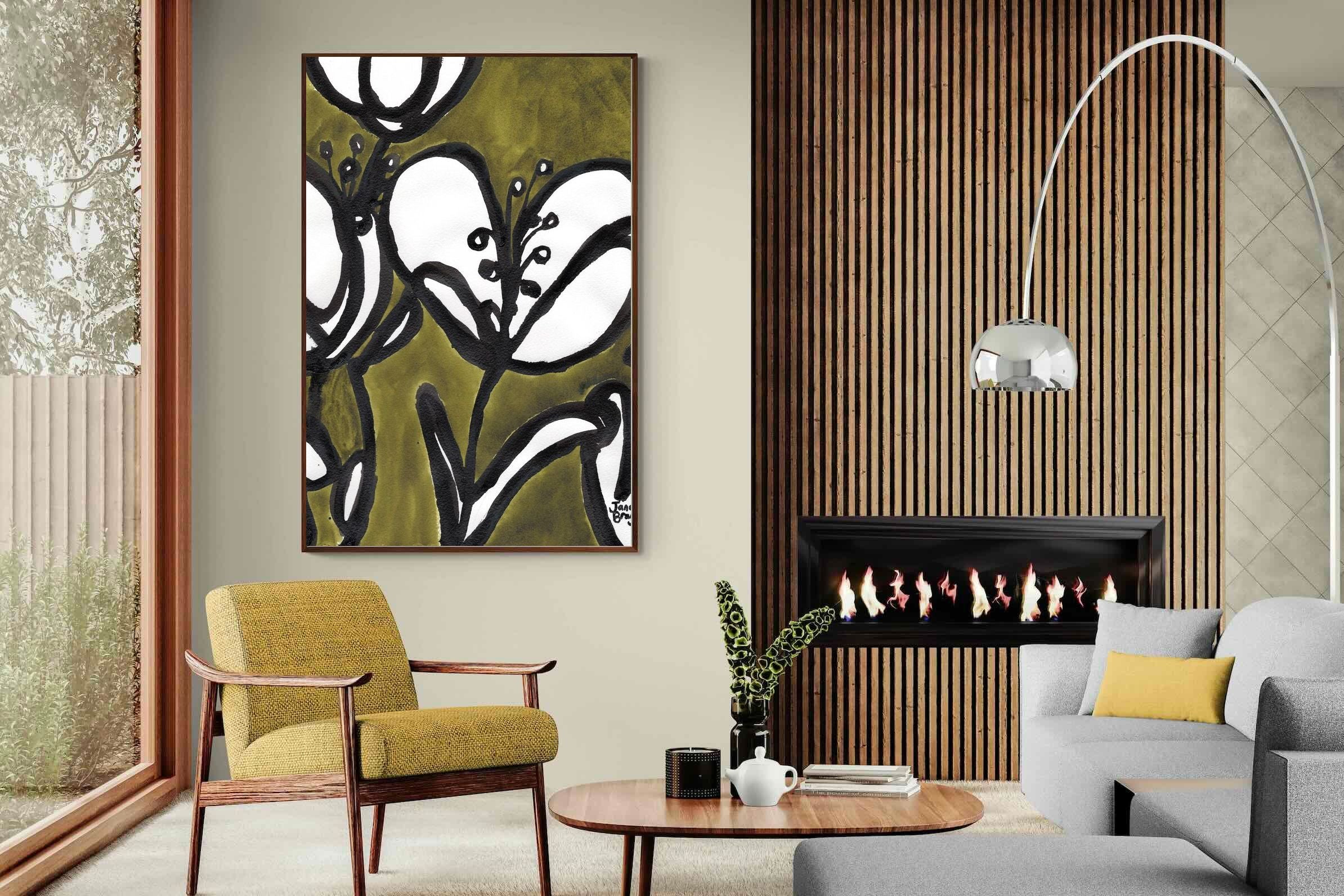 Pixalot Tulips In Moss Green