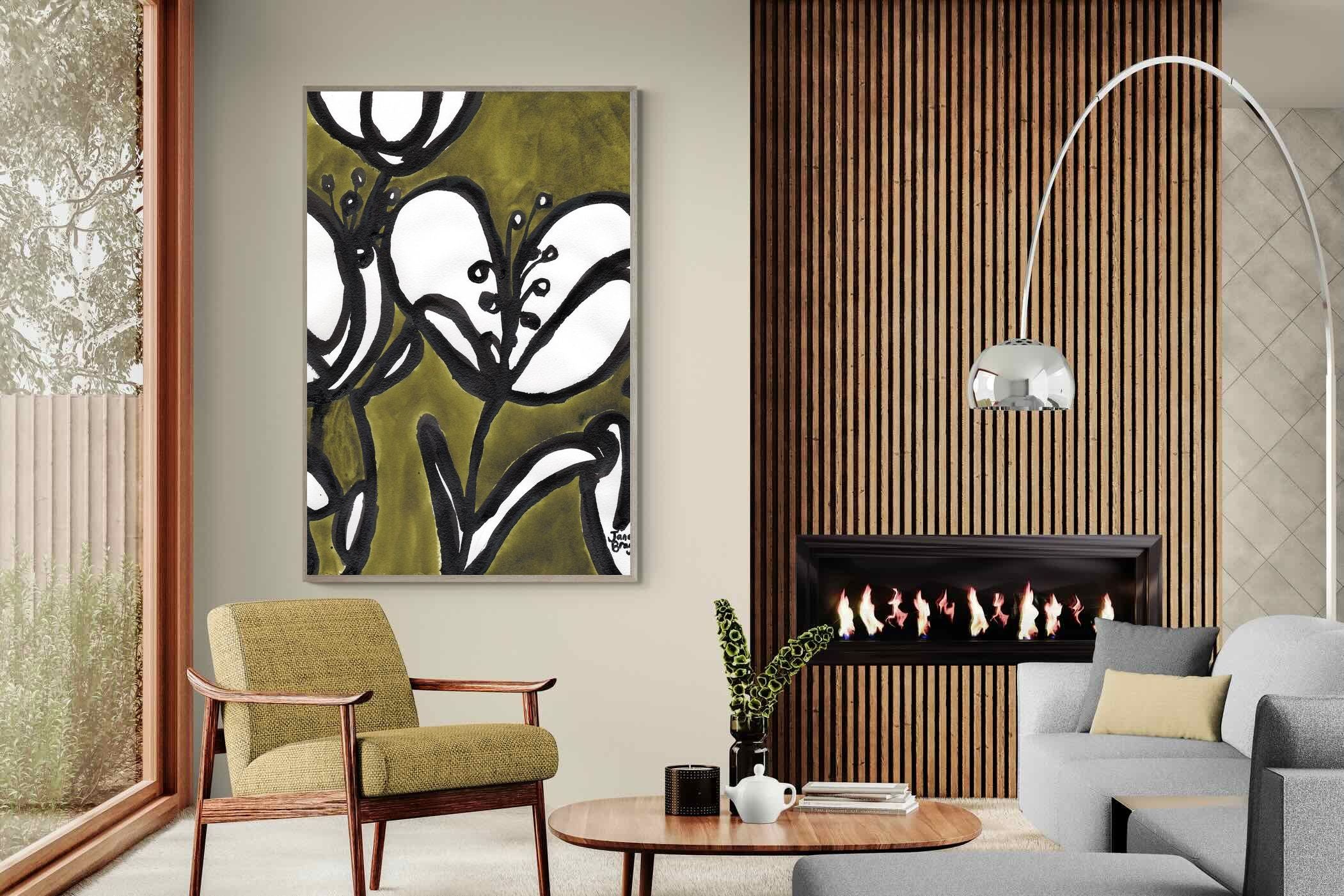Pixalot Tulips In Moss Green