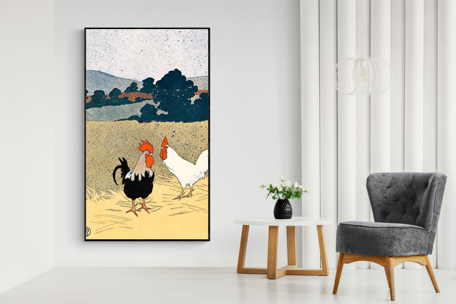 Pixalot Two Roosters