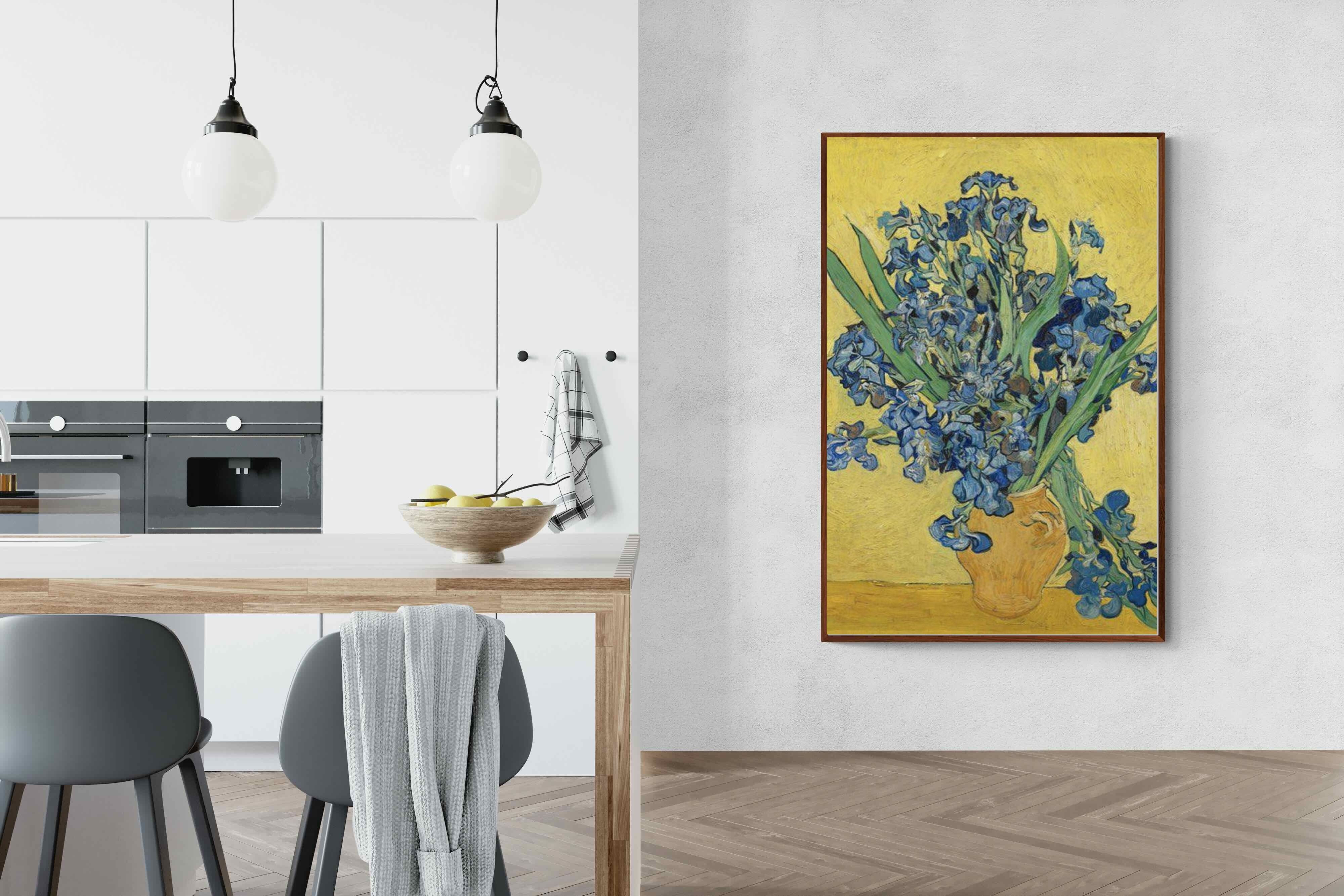 Pixalot Van Gogh Irises in Vase