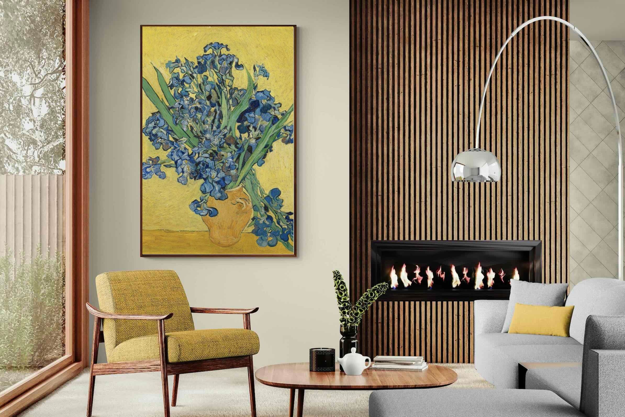 Pixalot Van Gogh Irises in Vase