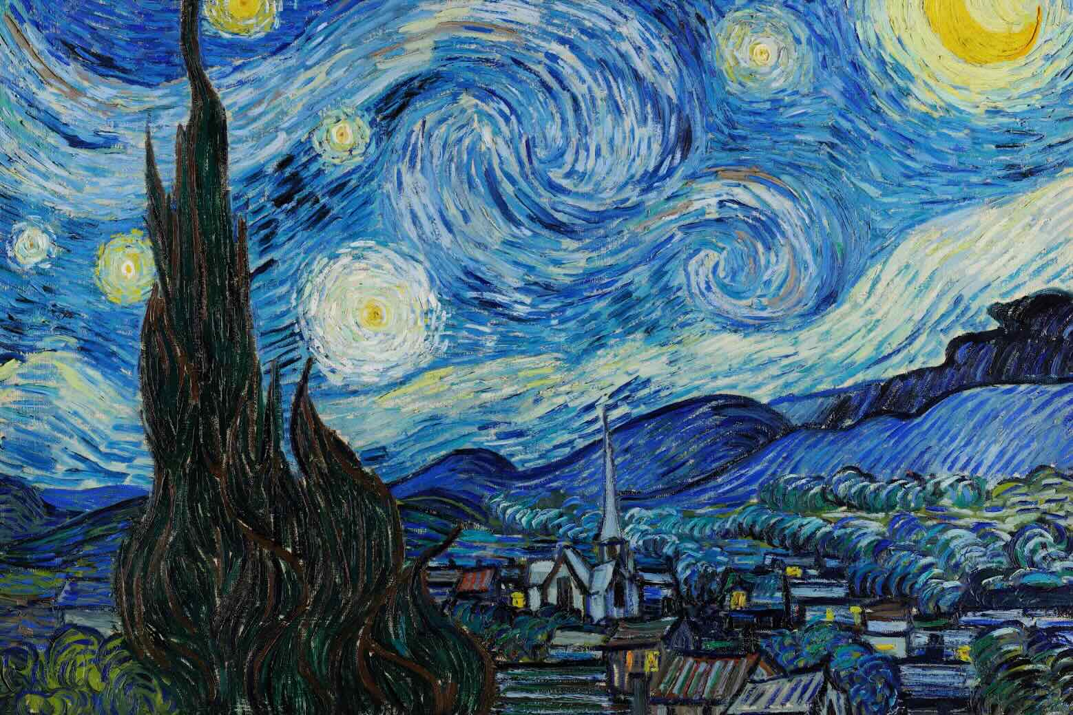 Van Gogh Starry Night-Wall_Art-Pixalot