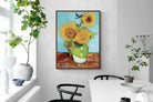 Pixalot Vase with Three Sunflowers
