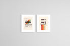 Vintage Cameras Set-Wall_Art-45 x 60cm (x2)-Framed Print-White-Pixalot