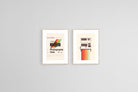 Vintage Cameras Set-Wall_Art-45 x 60cm (x2)-Framed Print-Wood-Pixalot