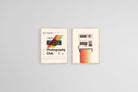Vintage Cameras Set-Wall_Art-45 x 60cm (x2)-Mounted Canvas-Wood-Pixalot