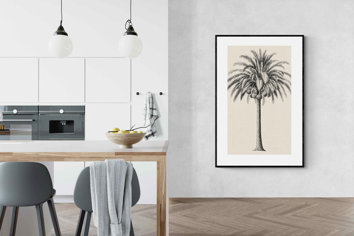 Pixalot ® Vintage Island Palm Illustration