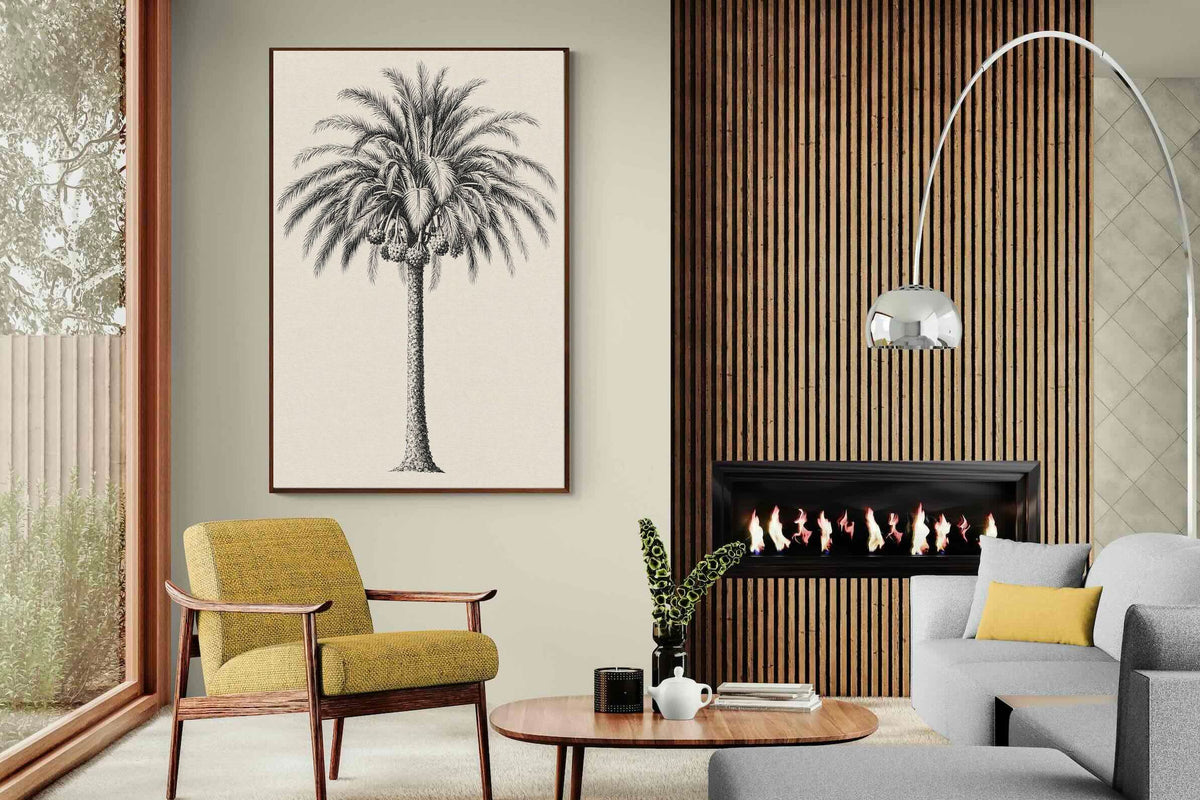 Pixalot ® Vintage Island Palm Illustration