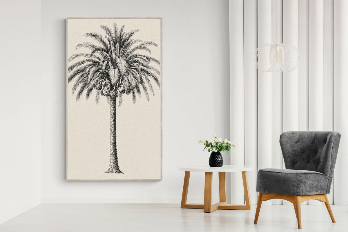 Pixalot ® Vintage Island Palm Illustration