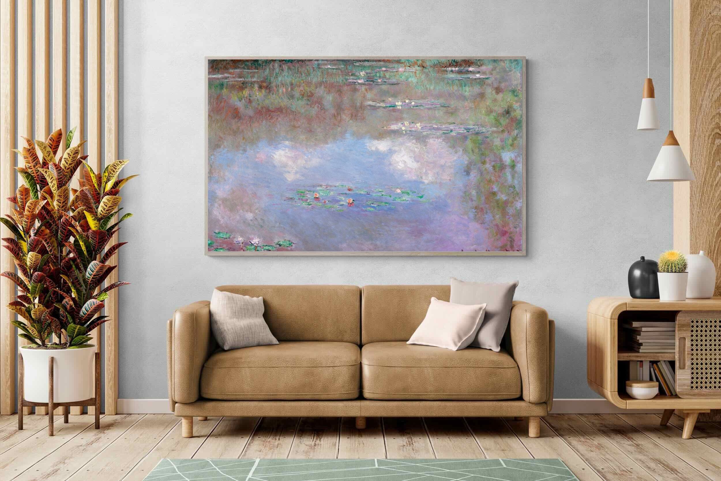 Pixalot Water Lily Pond with Clouds