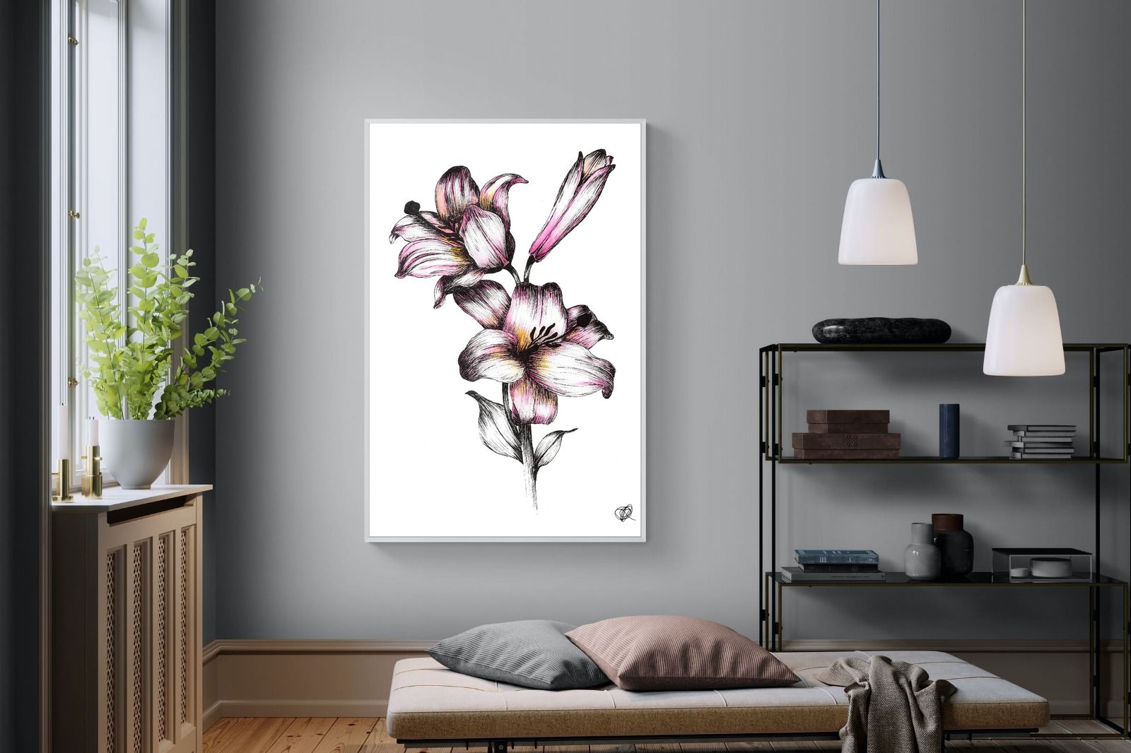 Pixalot Watercolour Lilies