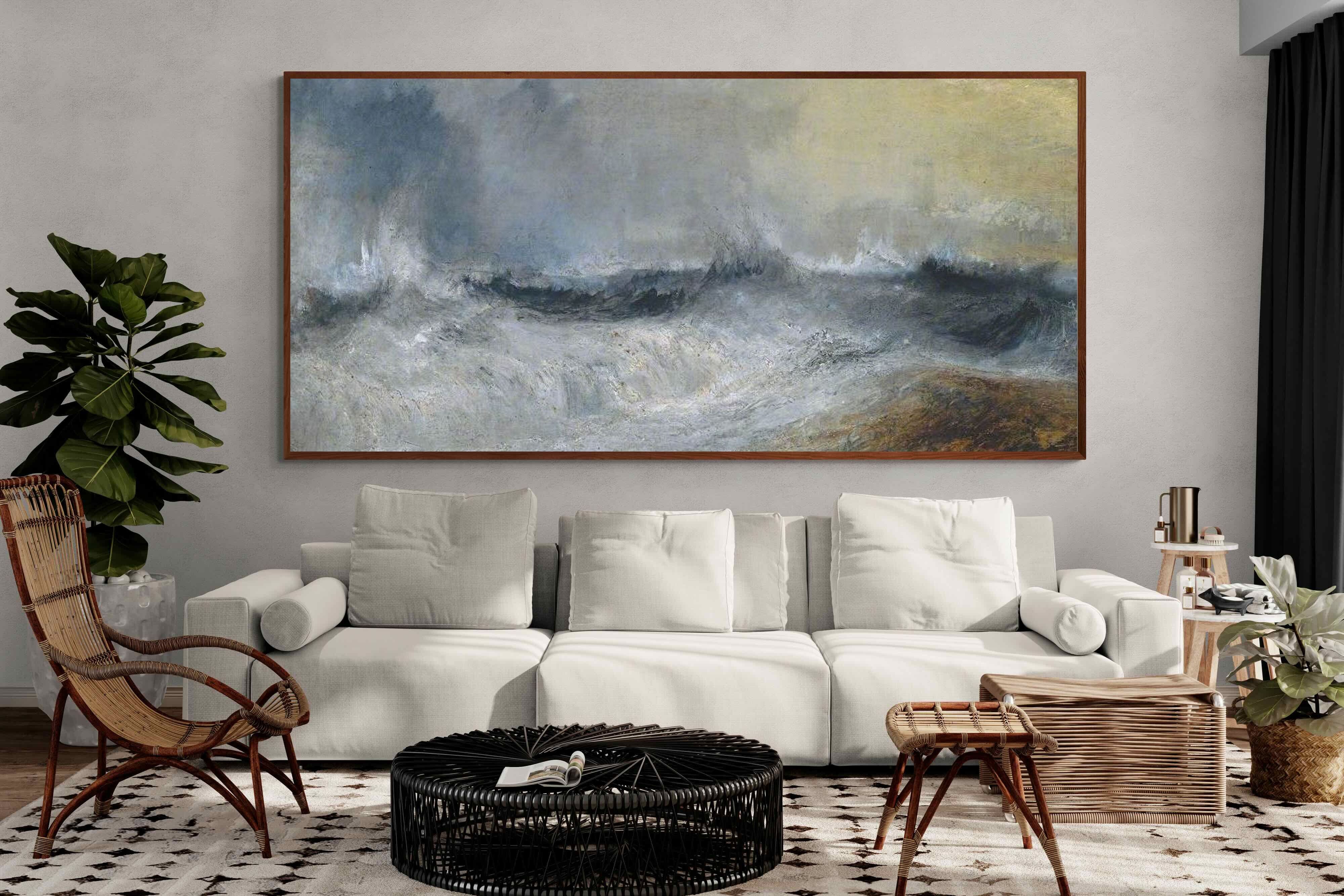 Pixalot ® Waves Breaking Against The Wind