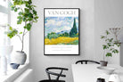 Pixalot Wheat Field With Cypresses Exhibition Poster