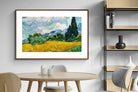 Pixalot Wheat Field with Cypresses