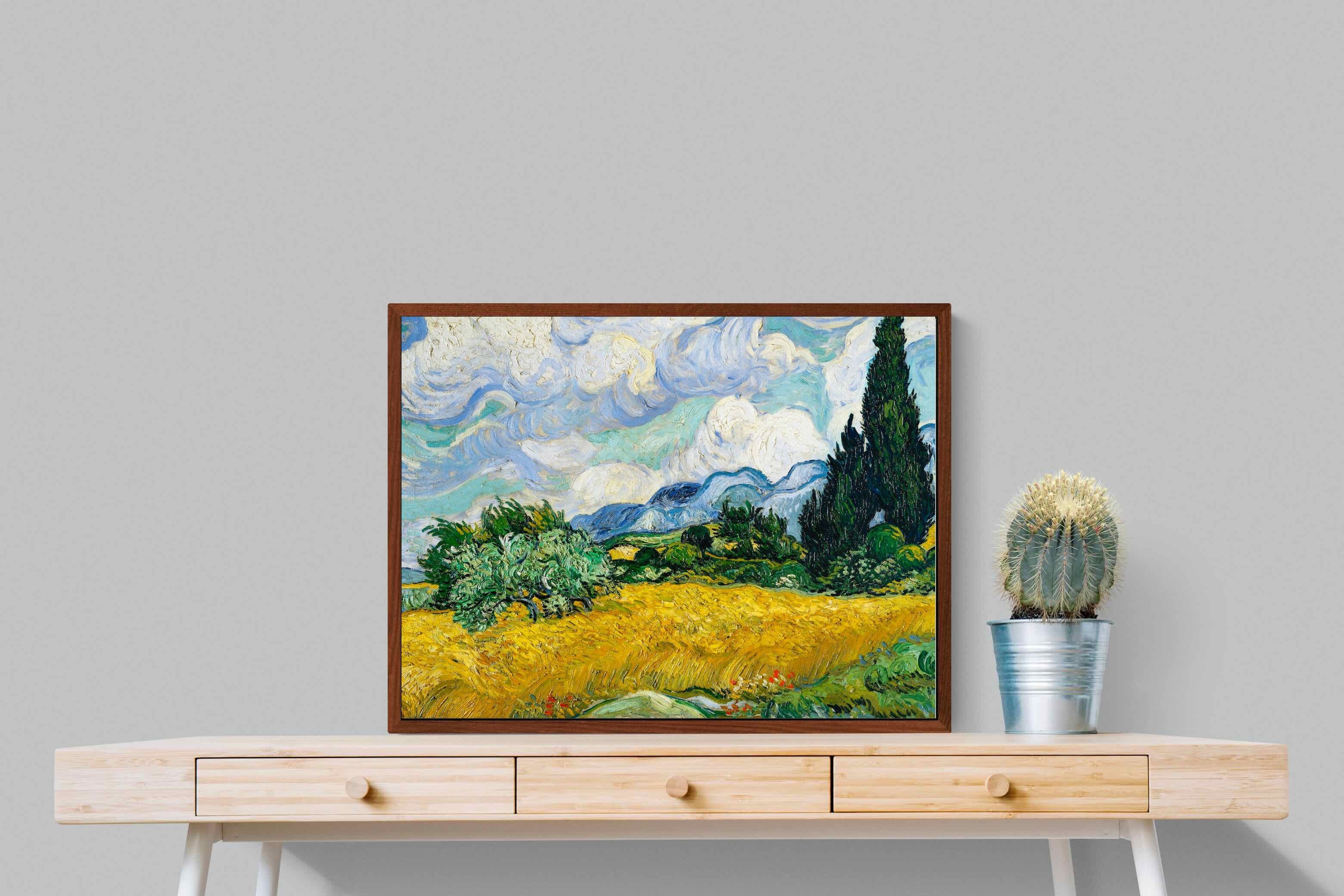 Pixalot Wheat Field with Cypresses