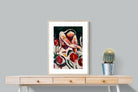 Pixalot Woman Among Red Flowers