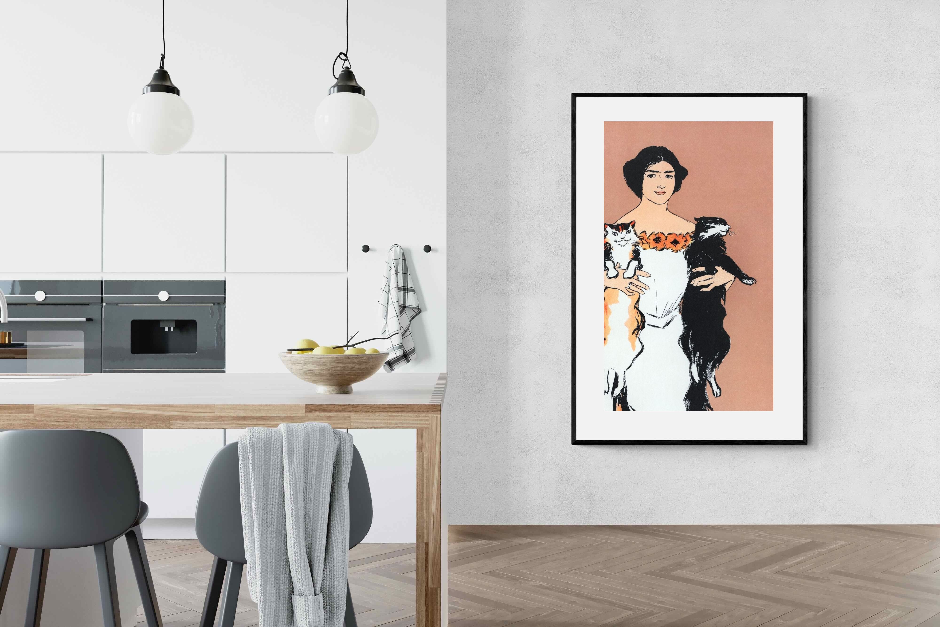 Pixalot Woman Holding Cats