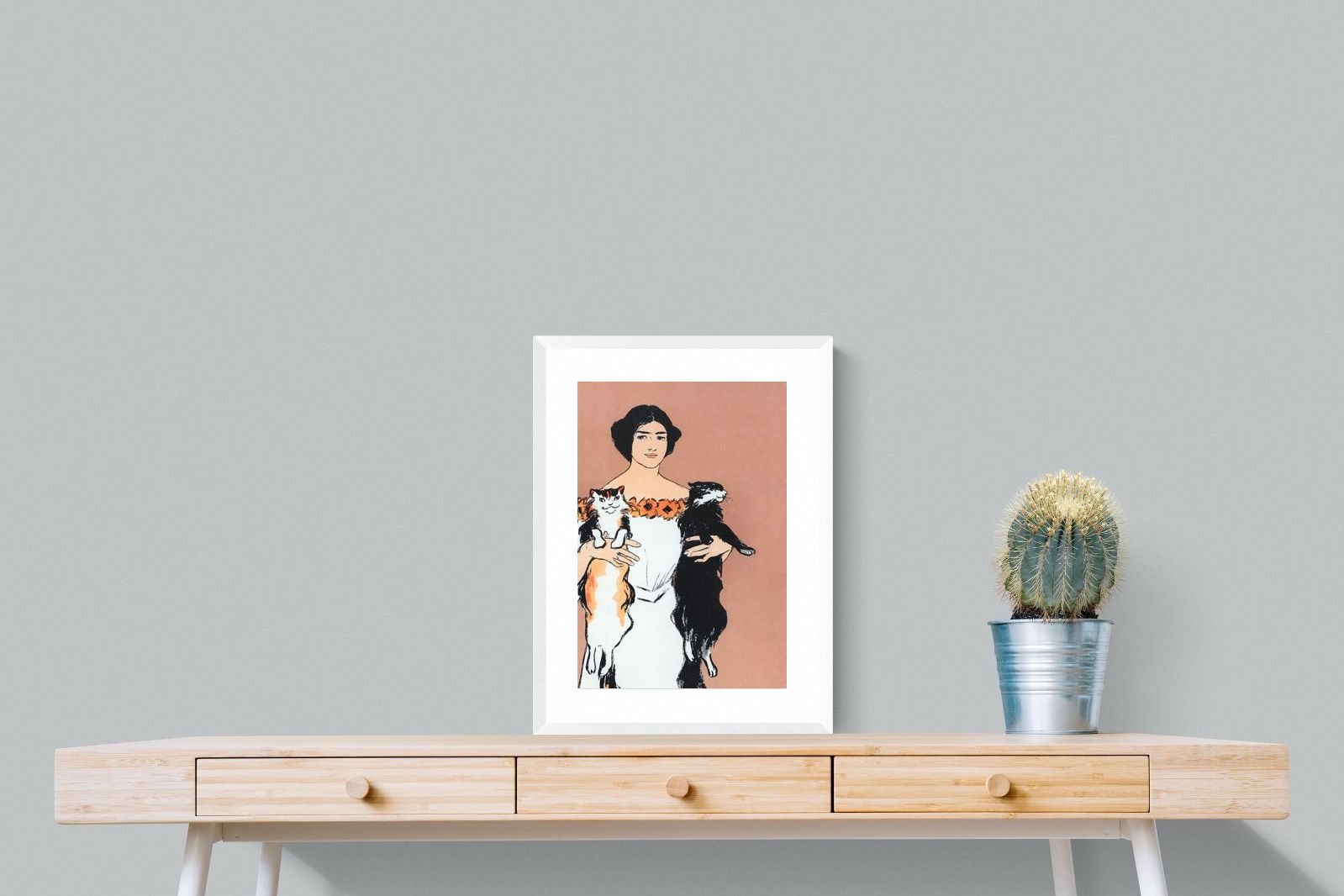 Pixalot Woman Holding Cats