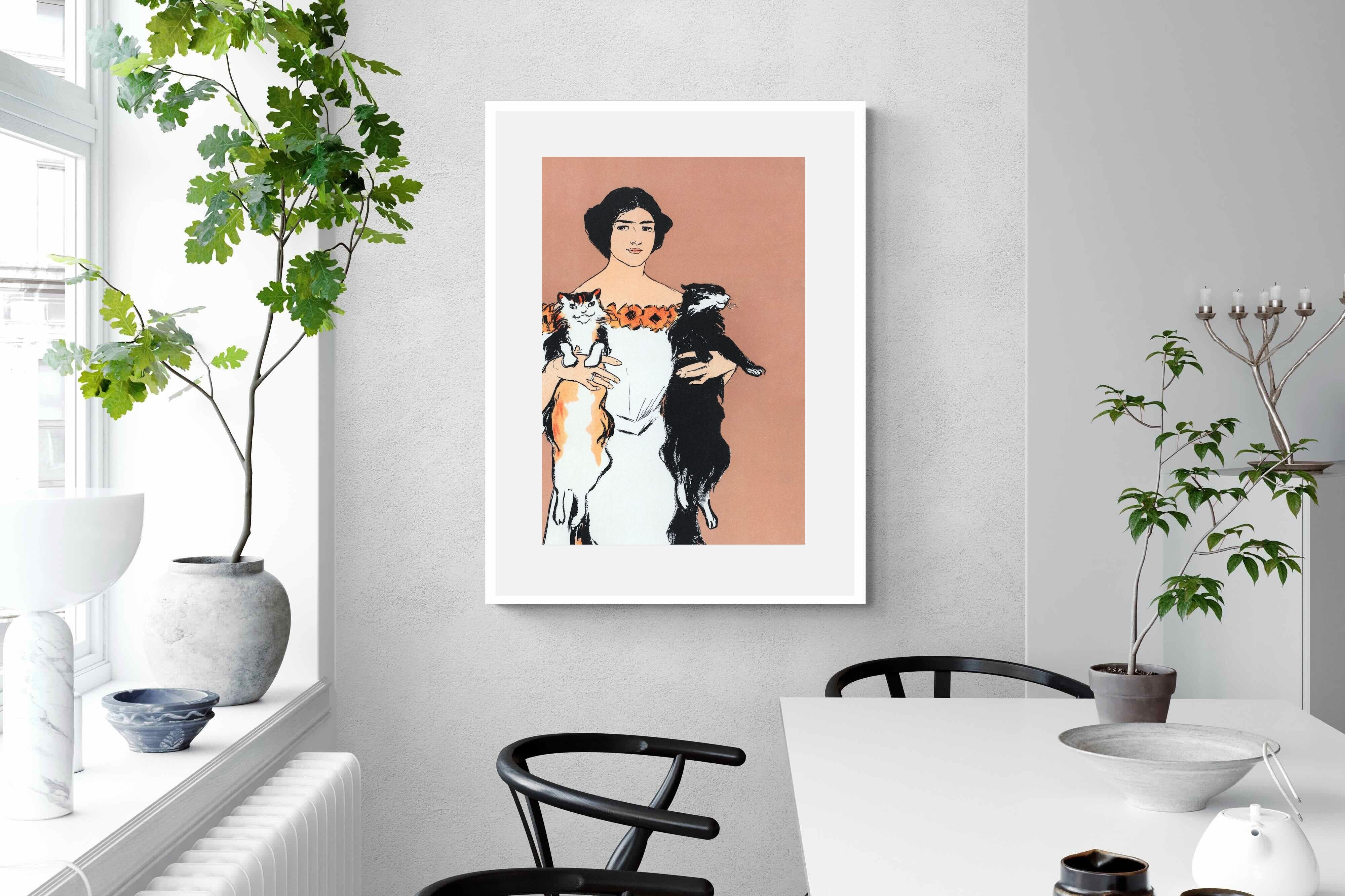 Pixalot Woman Holding Cats