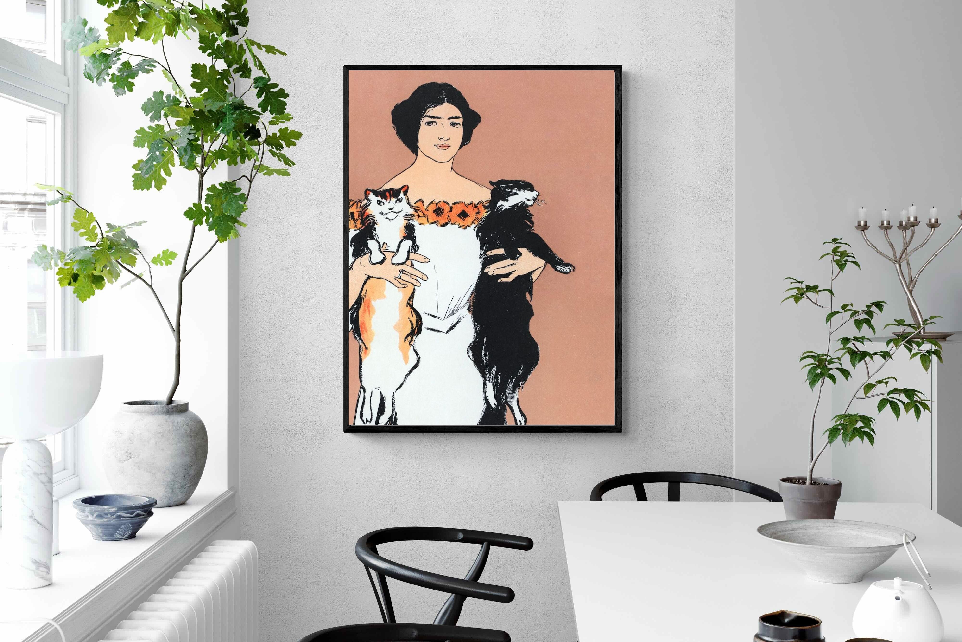 Pixalot Woman Holding Cats