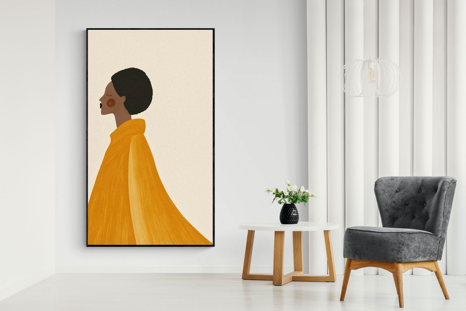 Pixalot Woman In Yellow Cape