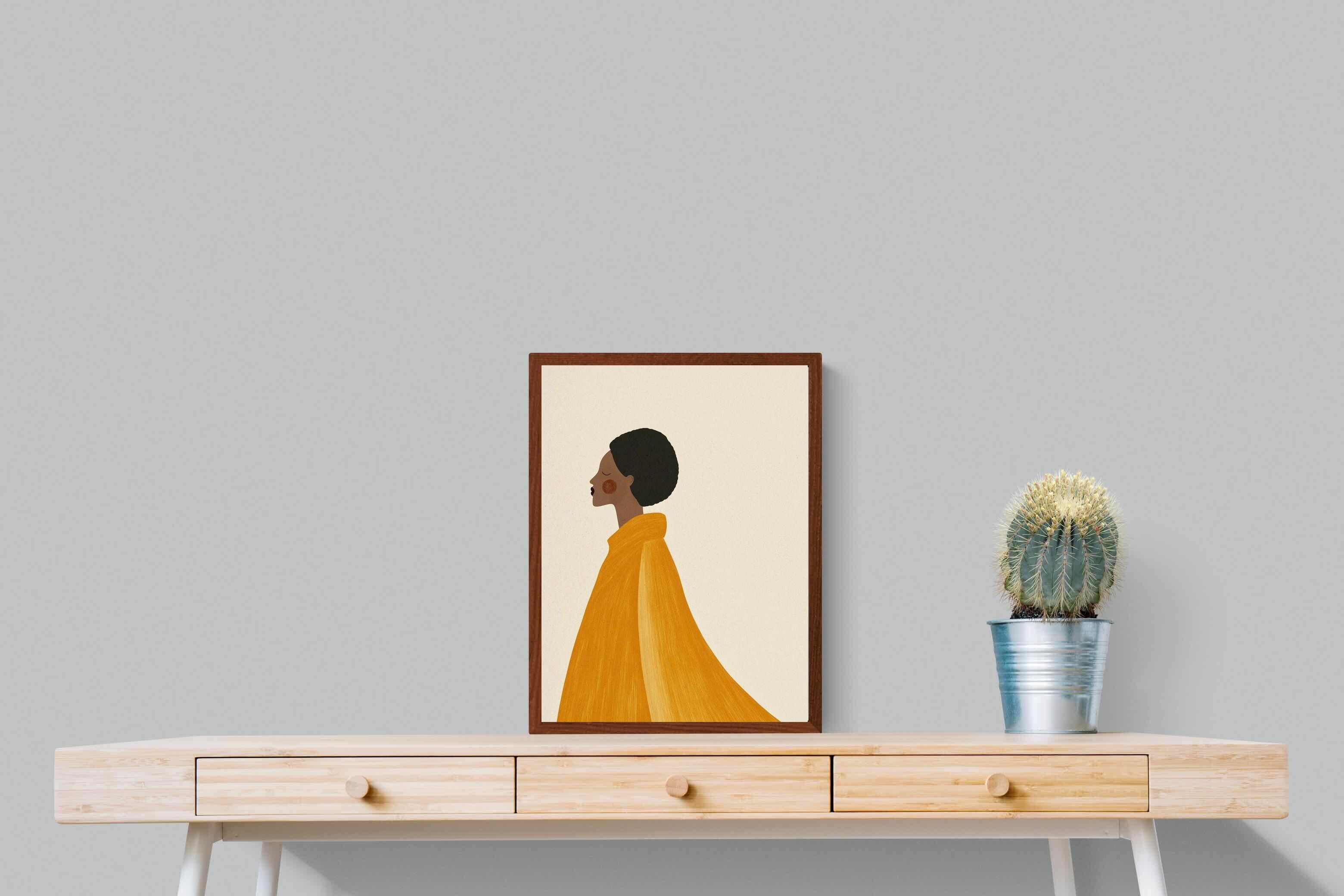 Pixalot Woman In Yellow Cape
