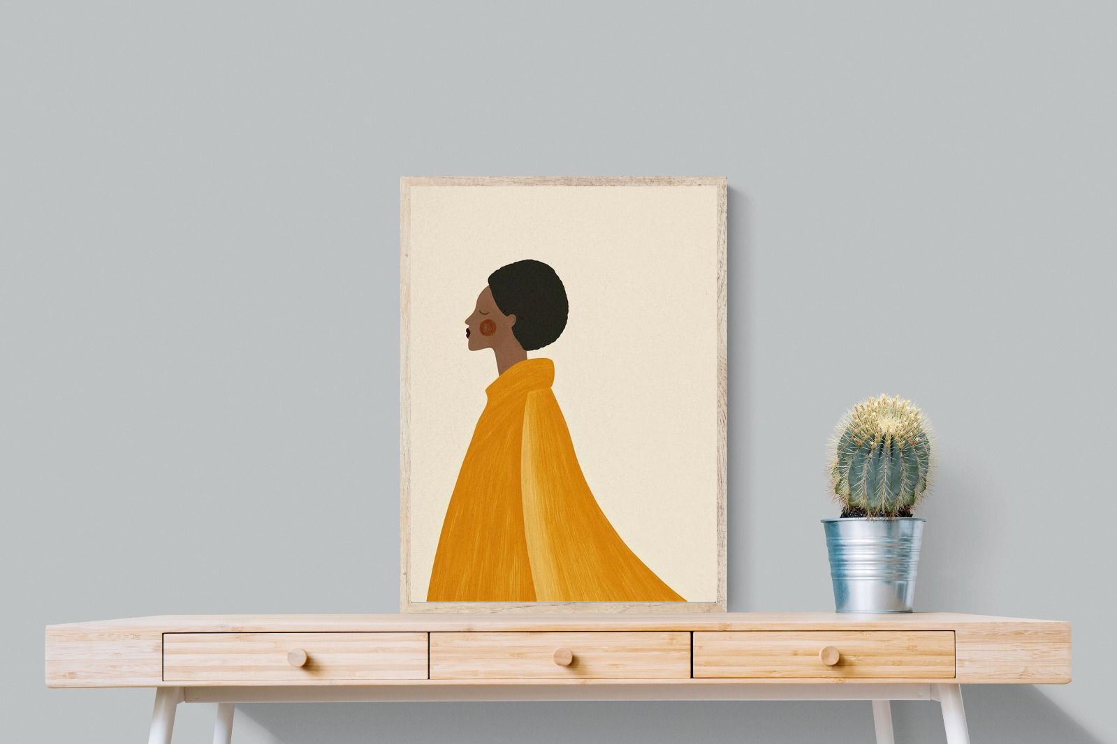 Pixalot Woman In Yellow Cape