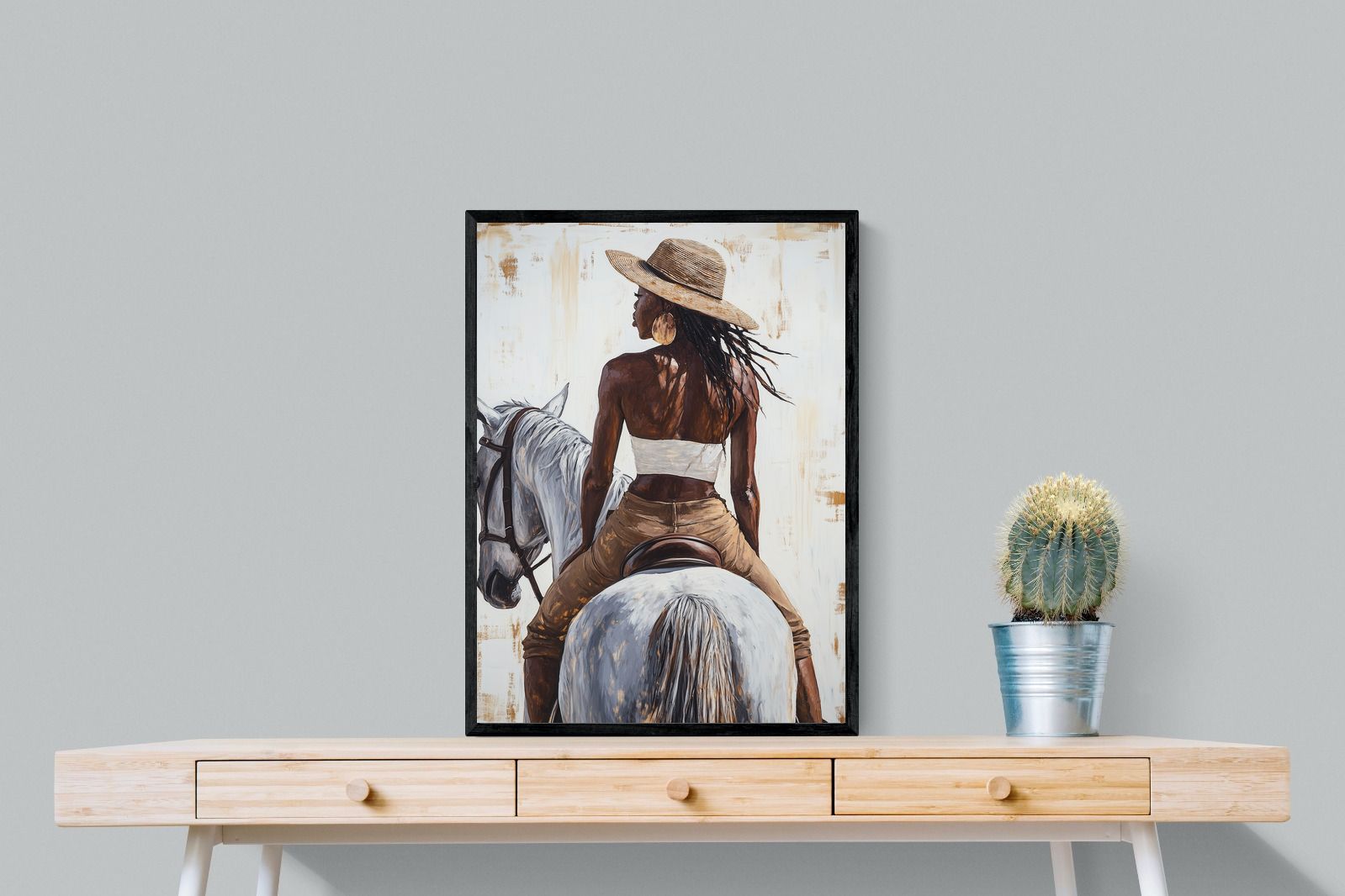 Pixalot Woman on Horseback