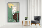 Pixalot Woman Reading in a Rocking Chair