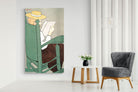 Pixalot Woman Reading in a Rocking Chair