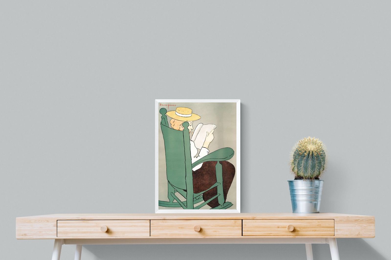 Pixalot Woman Reading in a Rocking Chair