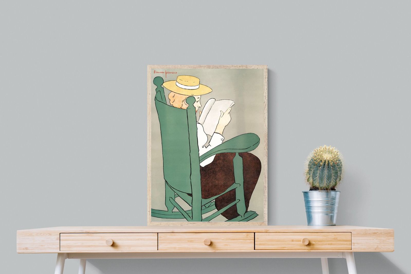 Pixalot Woman Reading in a Rocking Chair