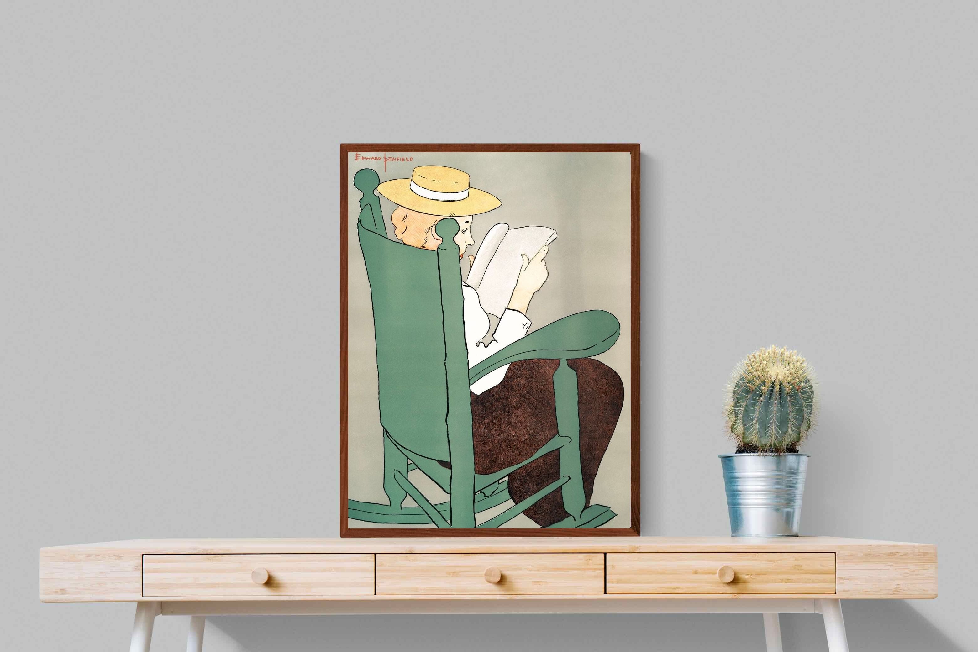 Pixalot Woman Reading in a Rocking Chair
