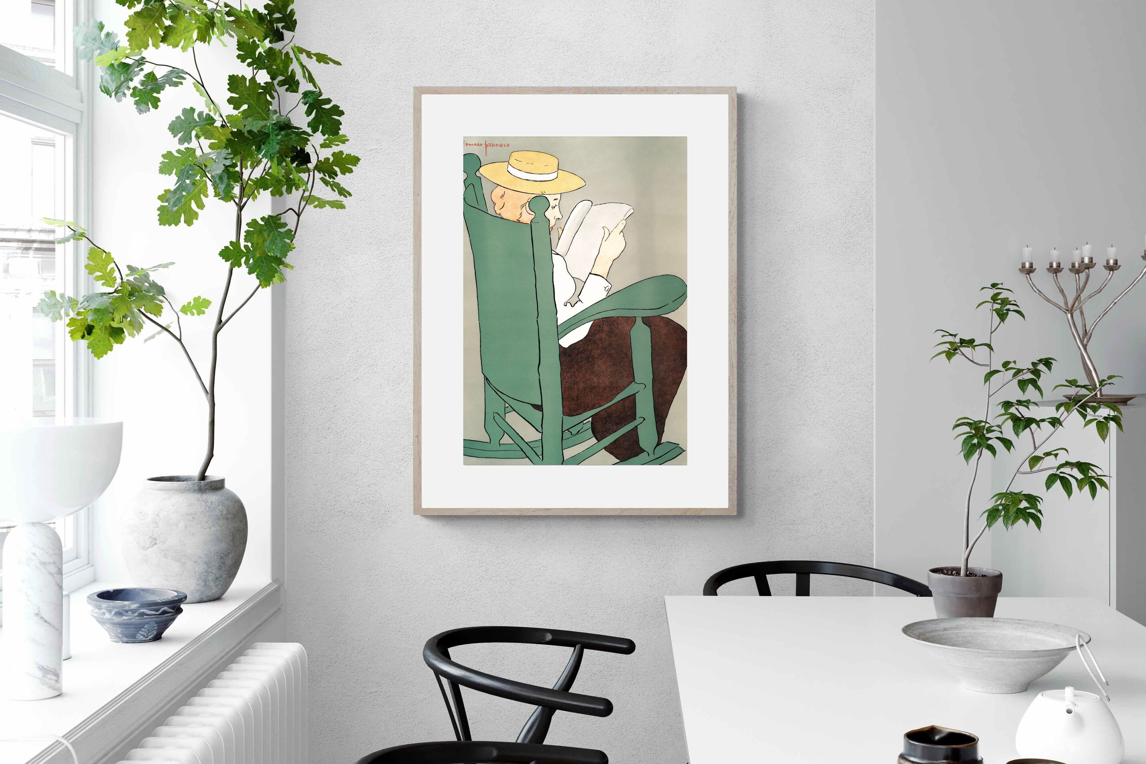 Pixalot Woman Reading in a Rocking Chair