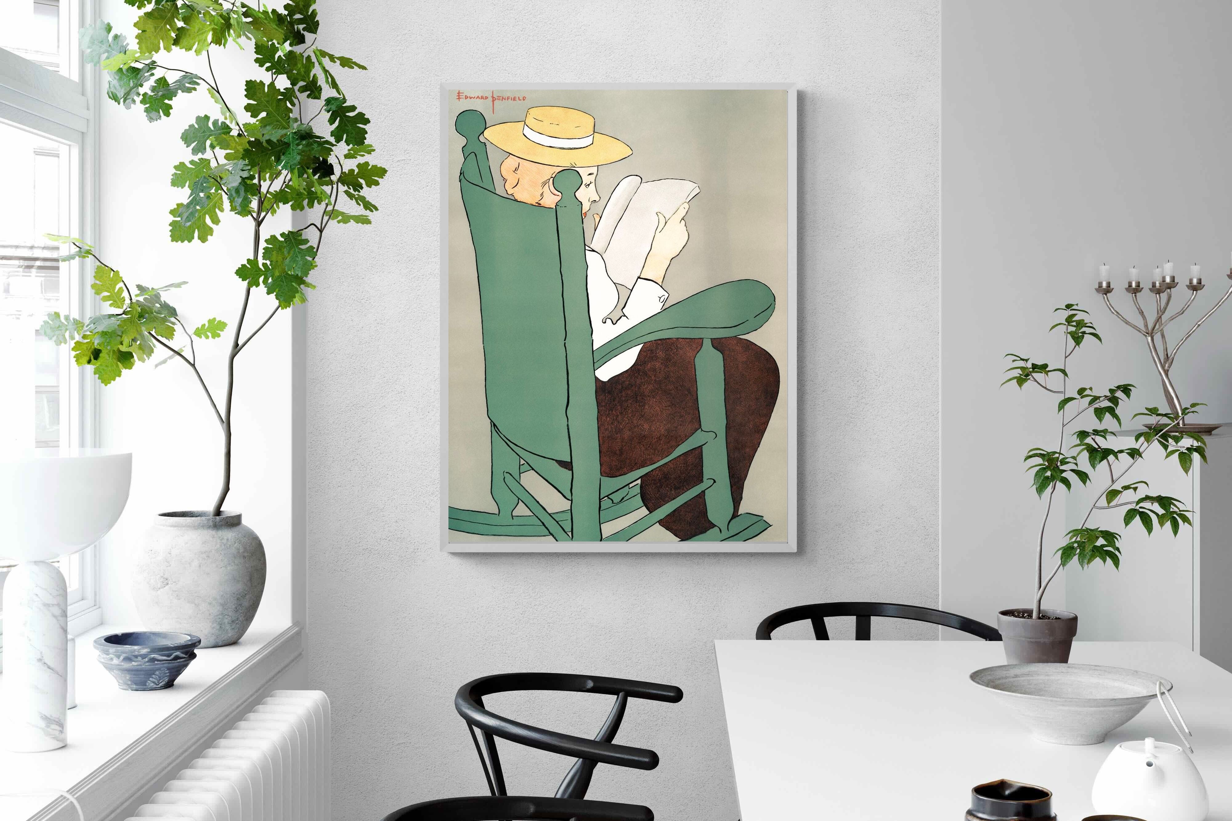Pixalot Woman Reading in a Rocking Chair