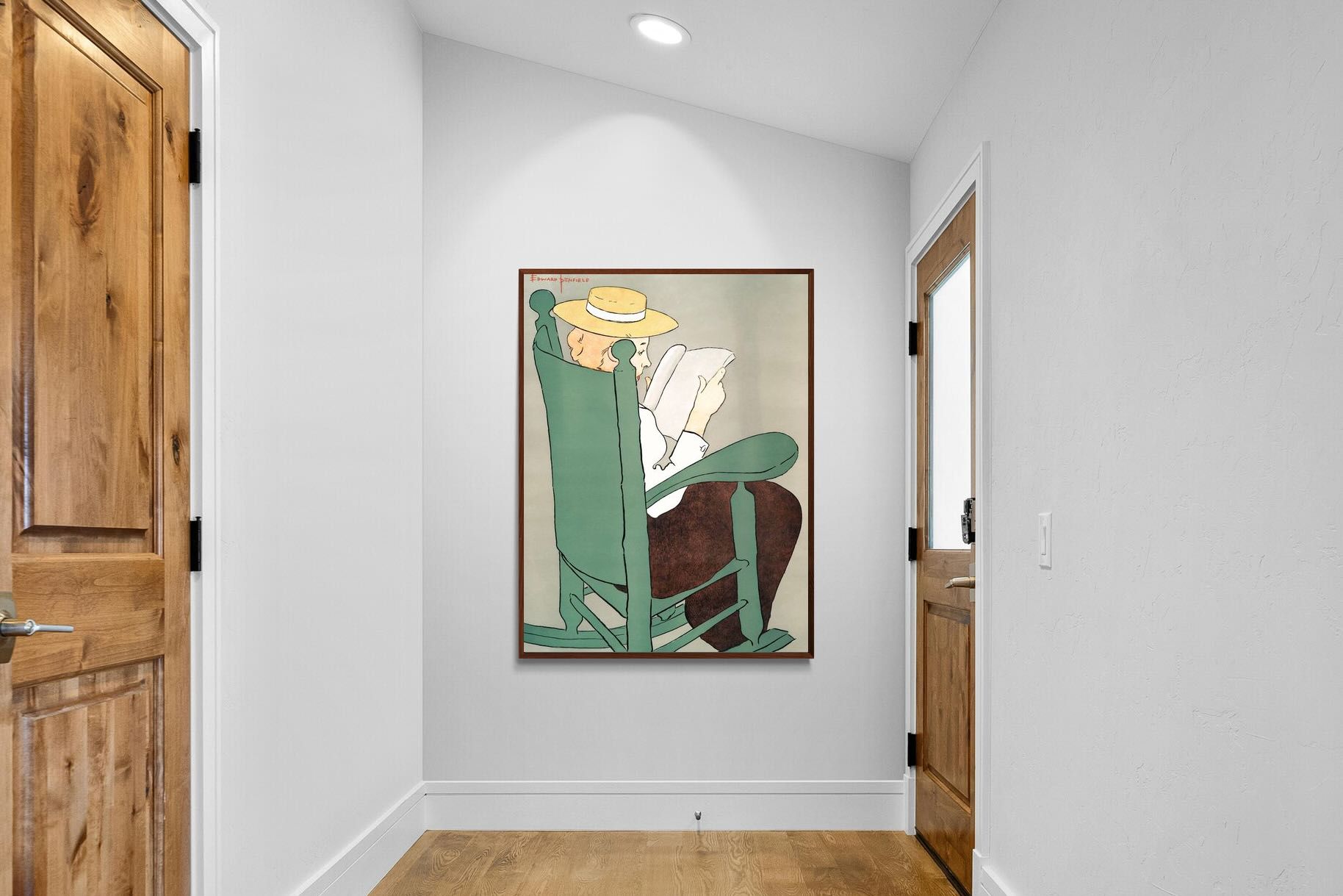 Pixalot Woman Reading in a Rocking Chair
