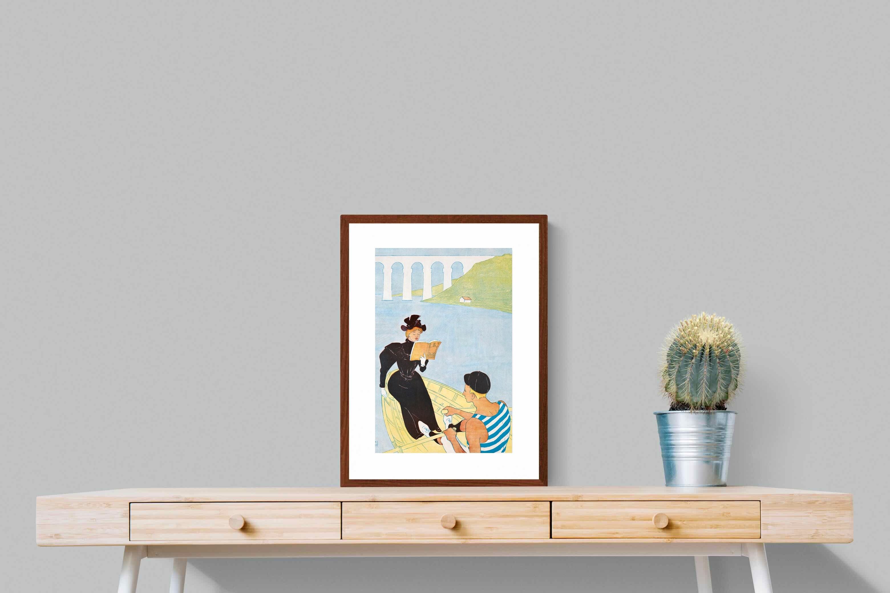 Pixalot ® Woman Reading in a Row Boat
