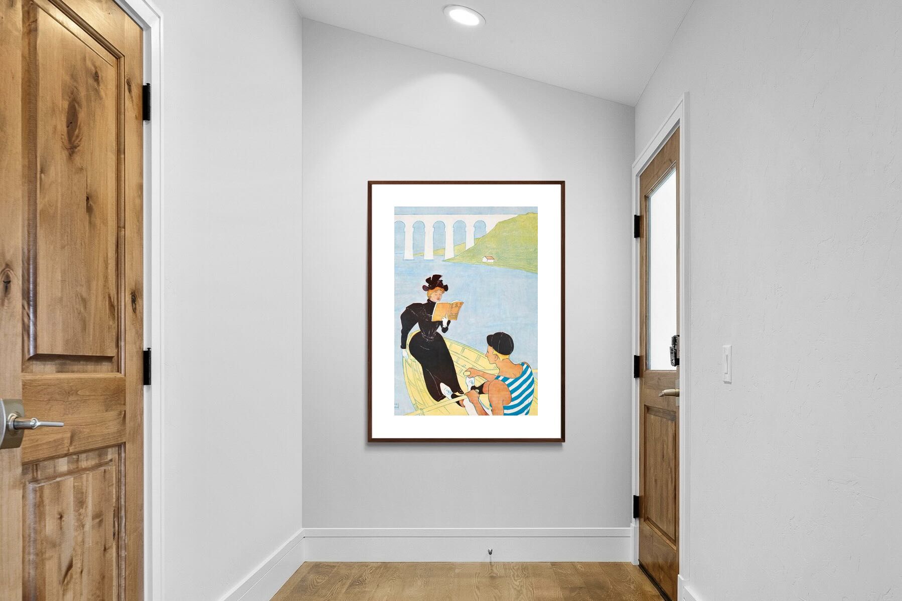 Pixalot ® Woman Reading in a Row Boat