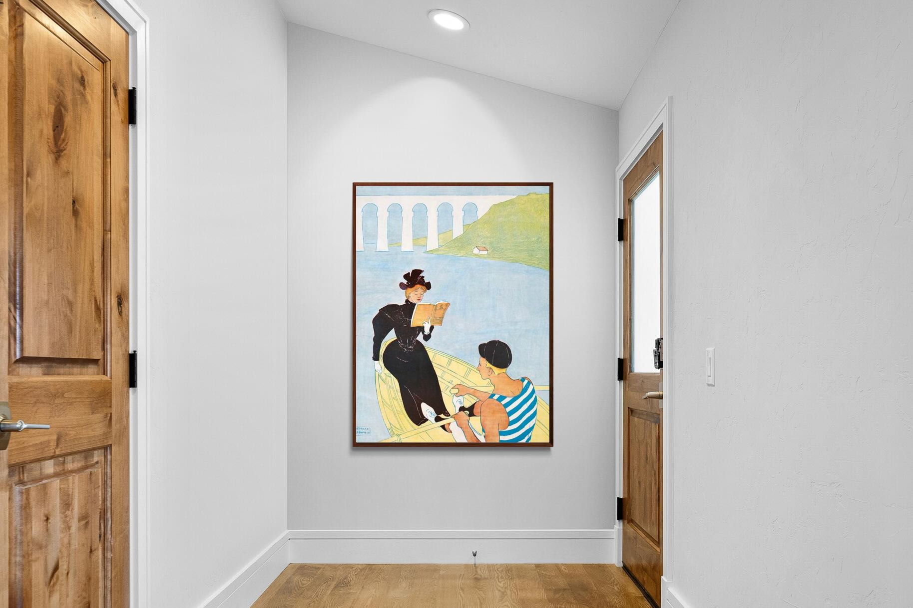 Pixalot ® Woman Reading in a Row Boat