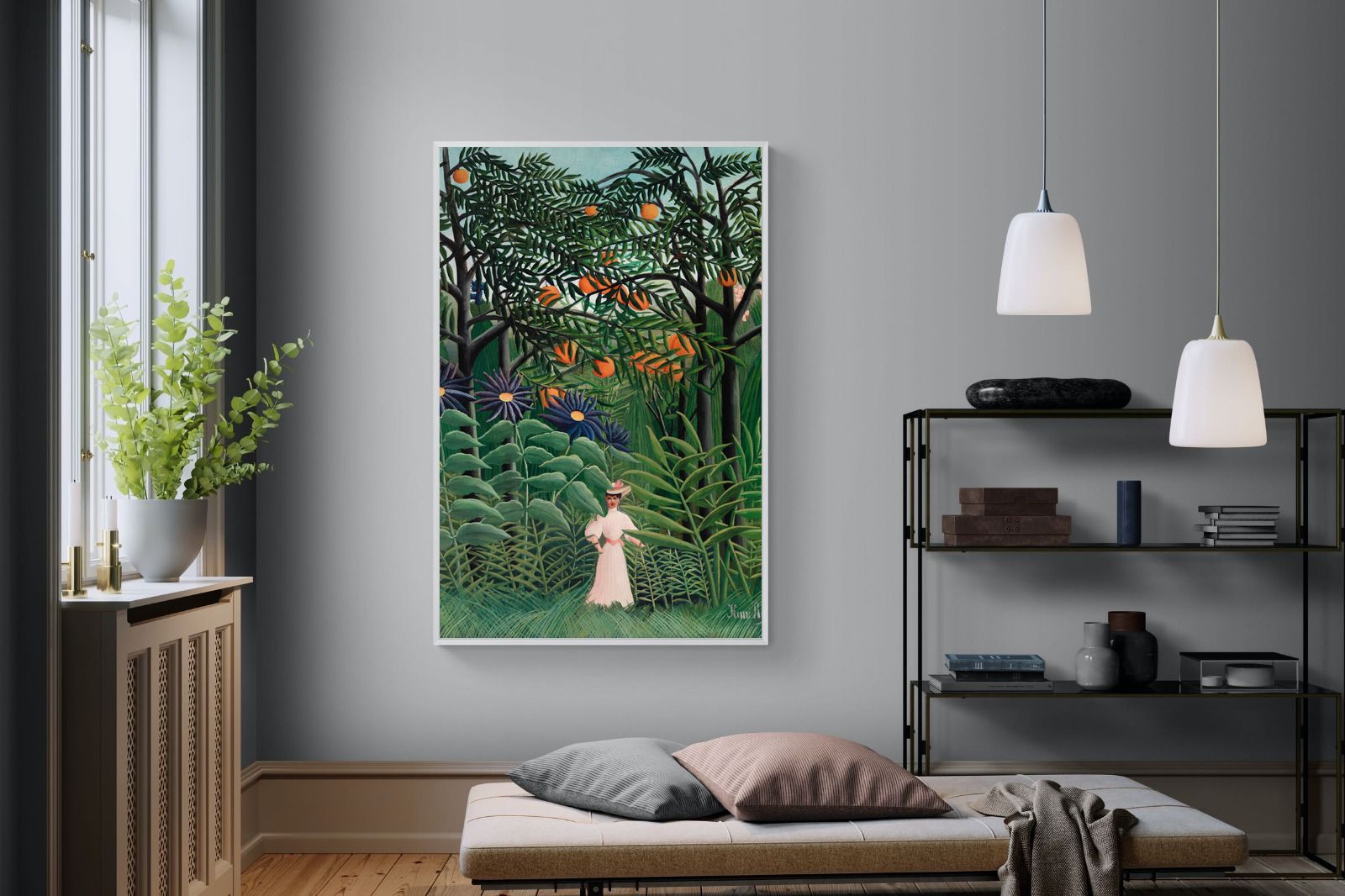 Pixalot Woman Walking in an Exotic Forest