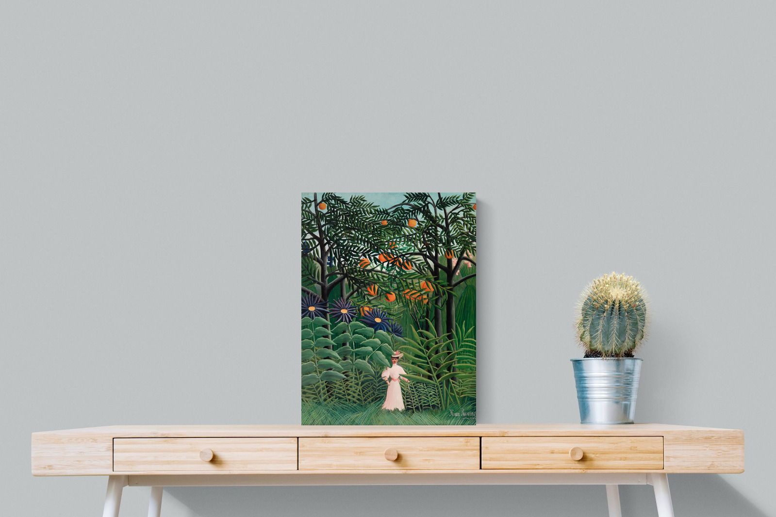 Pixalot Woman Walking in an Exotic Forest