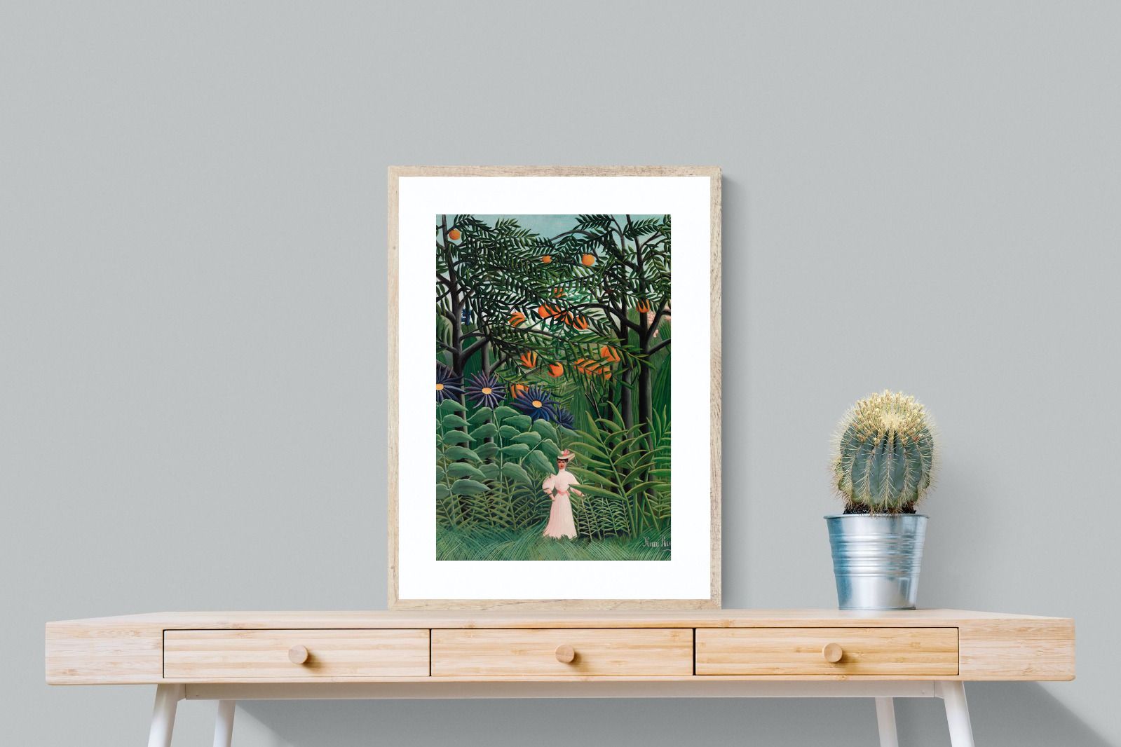 Pixalot Woman Walking in an Exotic Forest