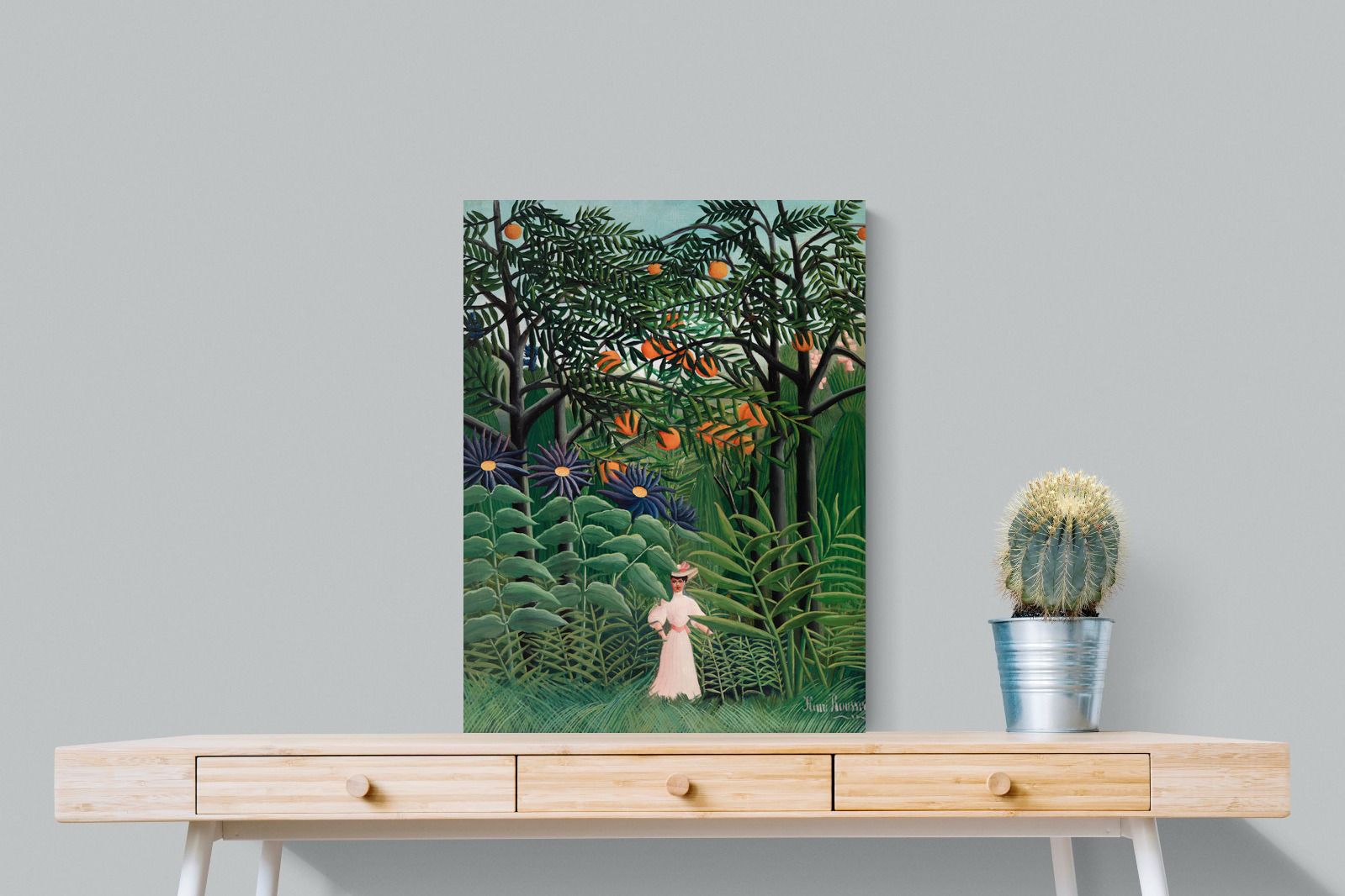 Pixalot Woman Walking in an Exotic Forest