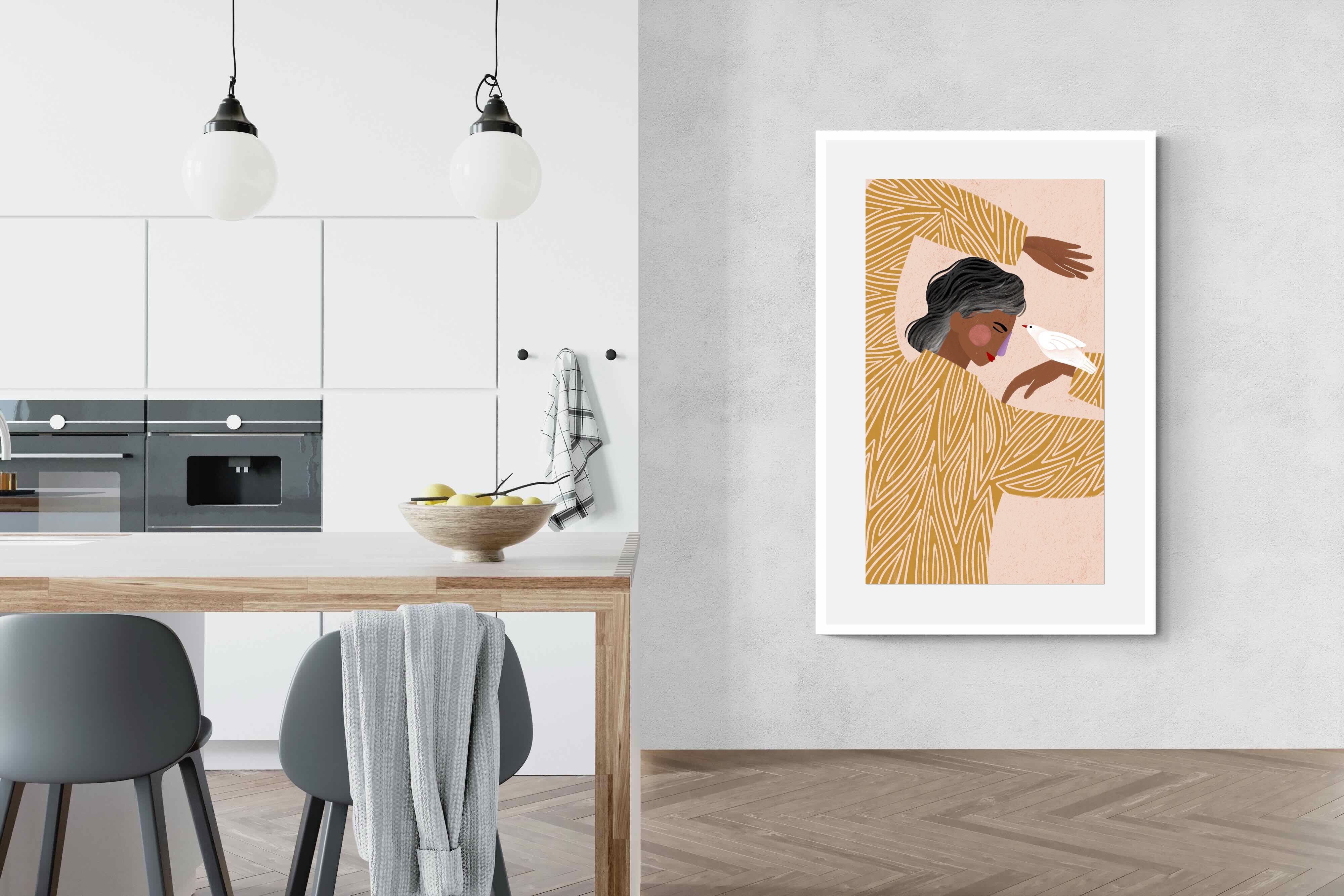 Pixalot Woman With A Bird